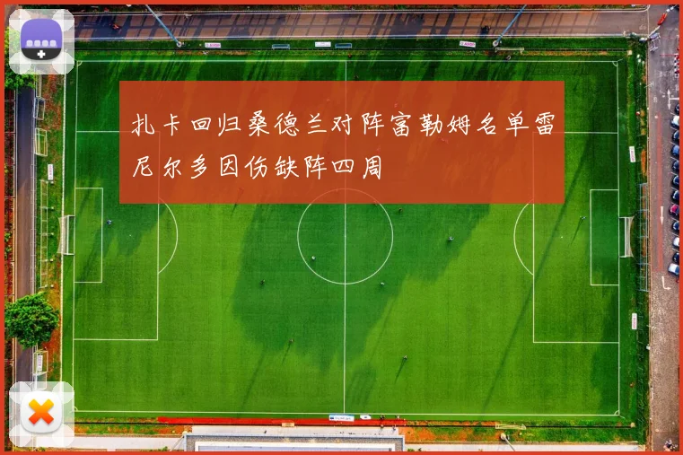 扎卡回归桑德兰对阵富勒姆名单雷尼尔多因伤缺阵四周